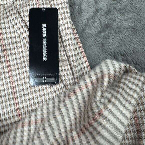 Liverpool Los Angeles Kate Pants Trousers NEW Sz 6 Houndstooth Print Brown 30x24 - Picture 5 of 12